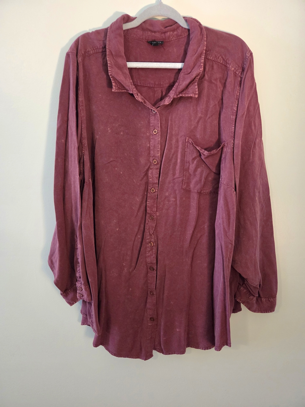 Torrid Dusty Mauve Button-Up Top